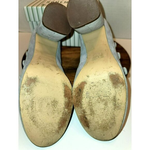 Nine West Kaede Suede Strappy Block Pumps - Picture 9 of 15